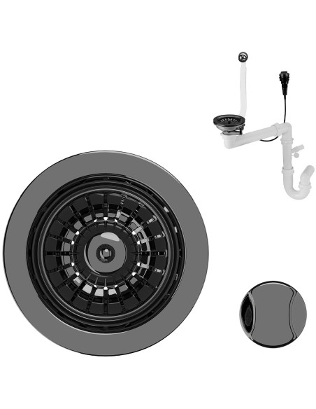 Syfon Kernau KS-SS 1B Gun Metal Nano - widok z przodu