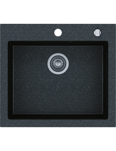Zlew Kernau KGSH 60 1B Black Metalic 2