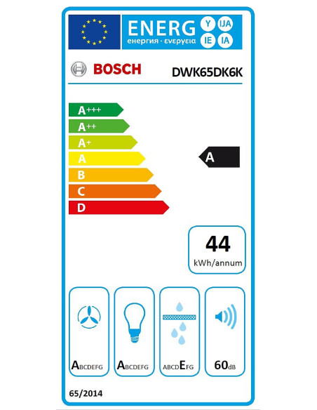 Okap kominowy Bosch DWK65DK6K – cena