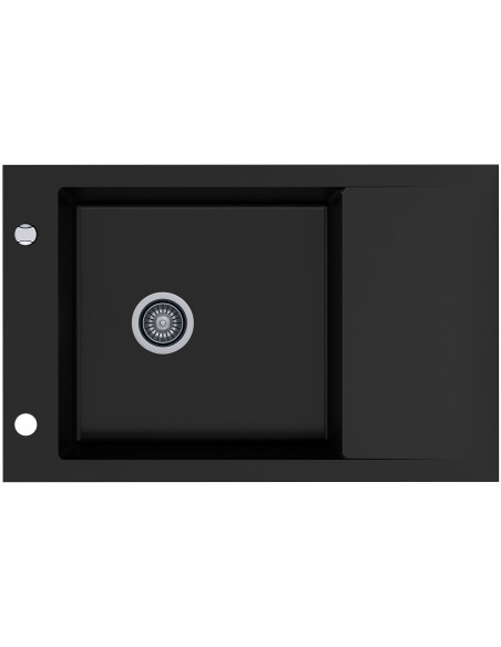 Zlewozmywak Kernau KGSM60781B1D Deep Black – cena