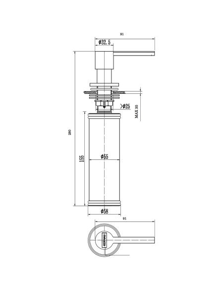 Kernau KSD 03 GOLD | MC-Kuchnie