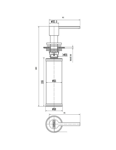 Kernau KSD 03 GOLD | MC-Kuchnie