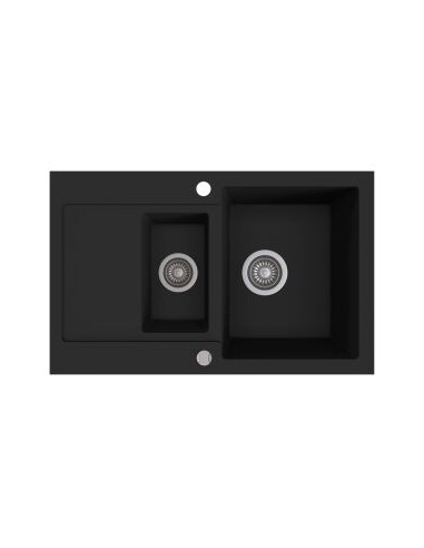 Zlewozmywak Kernau KGSH60801,5B1D Deep Black – cena