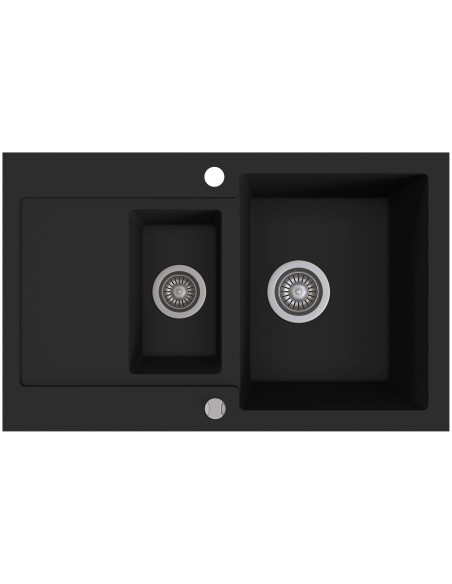 Zlewozmywak Kernau KGSH60801,5B1D Deep Black – cena