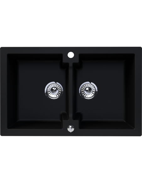 Kernau KGSA 80 2B Deep Black - widok z przodu