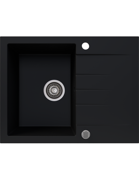 Kernau KGSV 4565A 1B1D Deep Black - widok z przodu