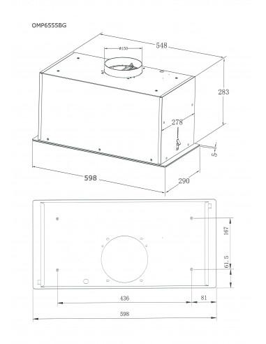 Amica OMP 6555BG - panel sterowania gestem
