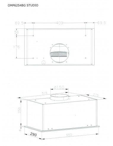 Amica OMP 6254BG STUDIO - panel sterowania gestem