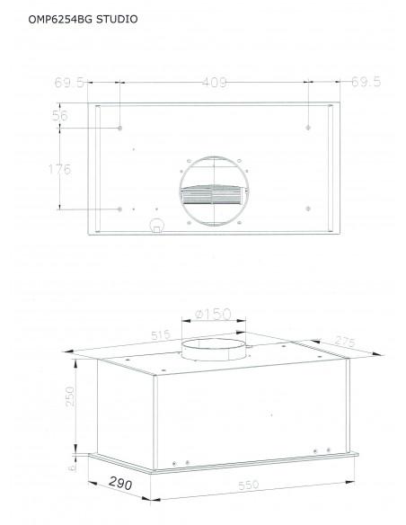 Amica OMP 6254BG STUDIO - panel sterowania gestem