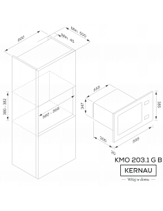 Kernau KMO 203.1 G B - widok z przodu 2