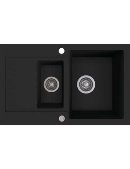 Kernau KGSH 6080 1,5B1D Deep Black - widok z przodu