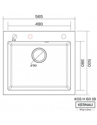 Kernau KGSH 60 1B Deep Black - szczegóły produktu