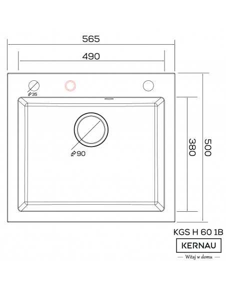 Kernau KGSH 60 1B Deep Black - szczegóły produktu