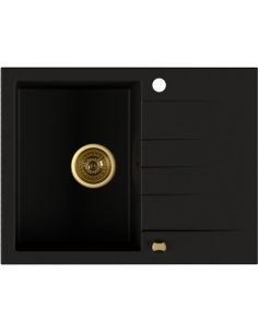 Kernau KGSV 4565A 1B1D Deep Black+Gold Metalic - widok z przodu 2