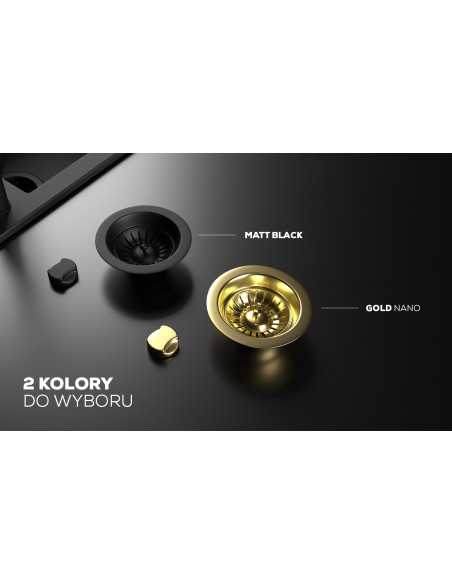 Kernau KGSV 4565A 1B1D Deep Black+Gold Metalic - widok z boku