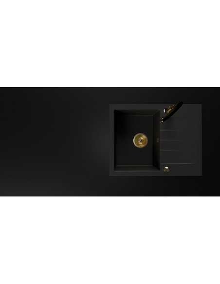 Kernau KGSV 4565A 1B1D Deep Black+Gold Metalic - zbliżenie