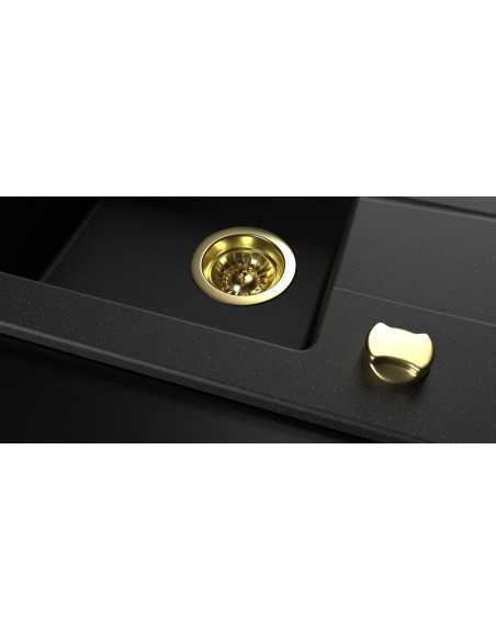 Kernau KGSV 4565A 1B1D Deep Black+Gold Metalic - widok z tyłu