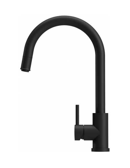 Kernau KWT 36 PO Matt Black - widok z przodu