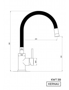 Kernau KWT 39 Elastic Gold Nano - widok z przodu 2