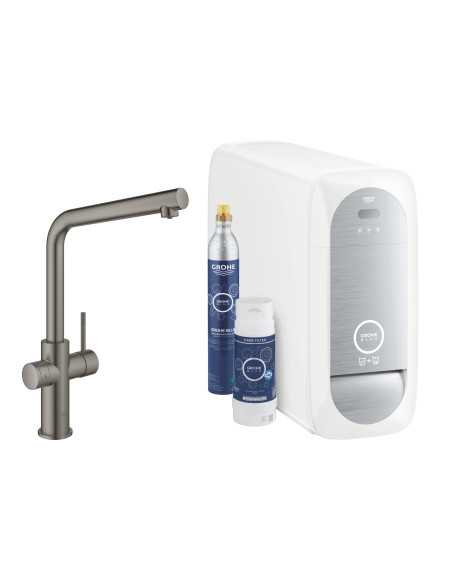 31454AL1 Grohe Blue Home Zestaw Startowy z wylewką kształcie L - widok z przodu