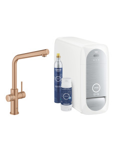 31454DL1 Grohe Blue Home Zestaw Startowy z wylewką w kształcie L - widok z przodu