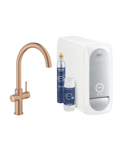 31455DL1 Grohe Blue Home Zestaw Startowy z wylewką w kształcie C - widok z przodu
