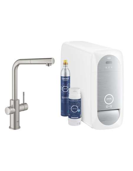 31539DC0 Grohe Blue Home Zestaw Startowy z wylewką w kształcie L - widok z przodu
