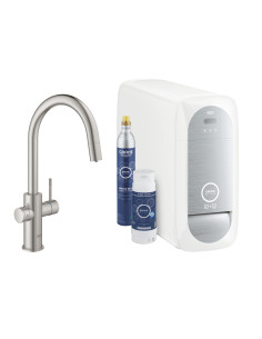 31541DC0 Grohe Blue Home Zestaw Startowy z wylewką w kształcie C - widok z przodu