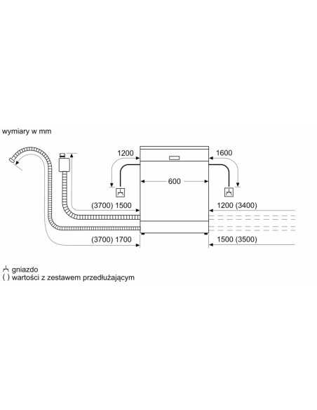 Bosch SMV 4EVX04E - widok z boku