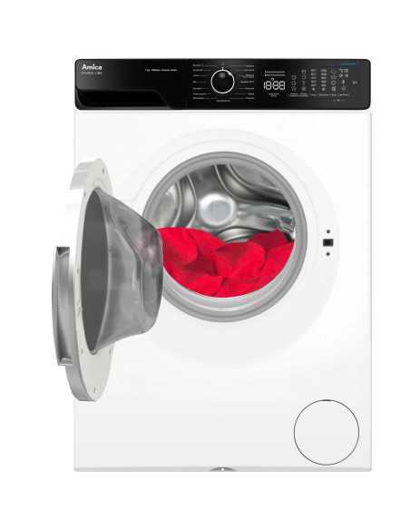 Pralka Amica WA3S712ALiS STUDIO 7kg Steam PowerPro OptiTime Slim - widok z boku