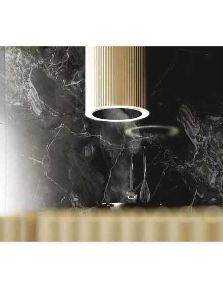 Okap wyspowy Ciarko Design Monogram W Gold - panel sterowania gestem