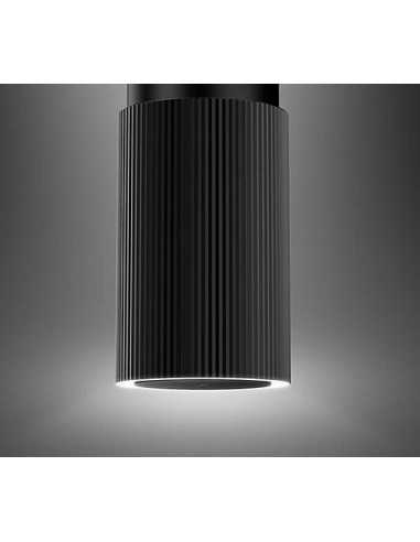 Okap wyspowy Ciarko Design Monogram W Black - oświetlenie LED