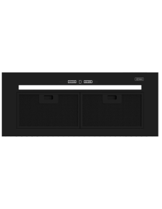Okap do zabudowy Kernau KBH 0491 B BLDC Steam Sensor 90cm Czarny - widok z przodu