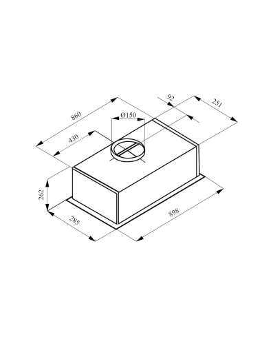 Okap do zabudowy Kernau KBH 0491 B BLDC Steam Sensor 90cm Czarny - panel sterowania gestem