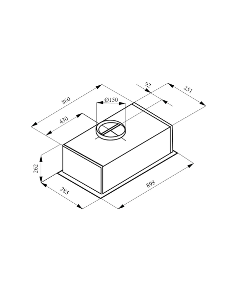 Okap do zabudowy Kernau KBH 0491 B BLDC Steam Sensor 90cm Czarny - panel sterowania gestem