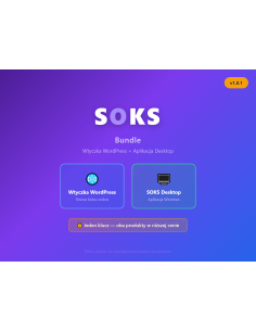 Pakiet SOKS Wtyczka + Desktop - widok z przodu