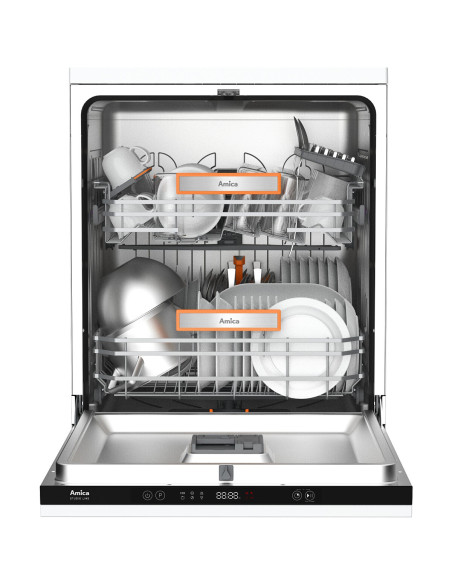Zmywarka Amica DIF64E6i STUDIO SteamPower Zawiasy ślizgowe 60cm - zbliżenie