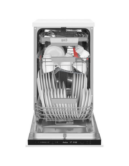 Zmywarka Amica DIM46B6EBOC STUDIO SteamPower MaxiSpace3 Autootwieranie Zawiasy ślizgowe 45cm - zbliżenie