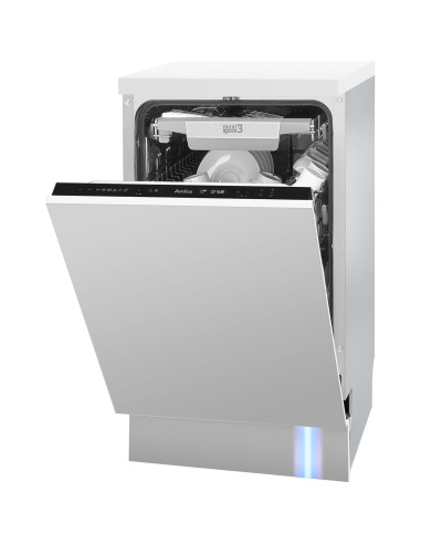 Zmywarka Amica DIM46B6EBOC STUDIO SteamPower MaxiSpace3 Autootwieranie Zawiasy ślizgowe 45cm - widok z tyłu