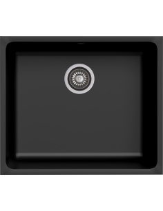 Zlew Kernau KGSU 60 1B Deep Black - widok z przodu
