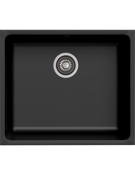 Zlew Kernau KGSU 60 1B Deep Black - widok z przodu