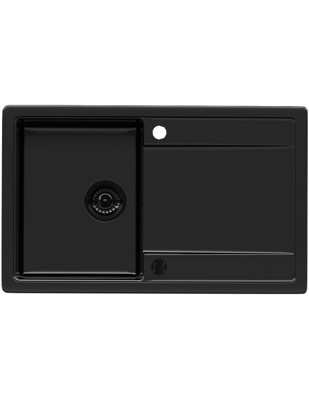 Zlew Kernau KGSZ 4575 1B1D Deep Black - widok z przodu