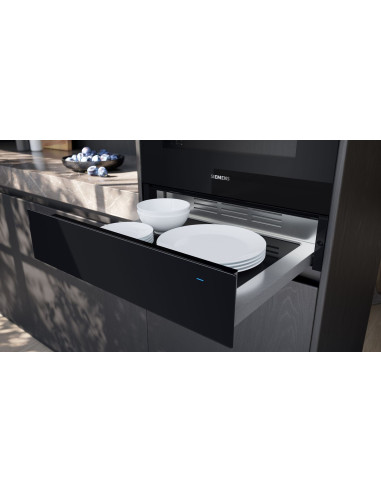 Szuflada do podgrzewania Siemens BI 710C1B1 - widok z boku