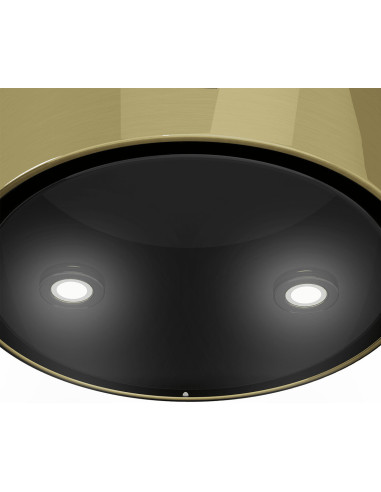 Okap Kernau KCH 0440.1 Gold - widok z boku