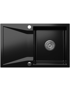Zlew Kernau KGSJ 5079 1B1D Deep Black - widok z przodu