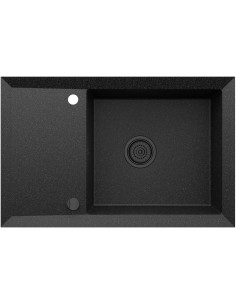 Zlew Kernau KGS Y 6078 1B1D Black Metallic - widok z przodu 2