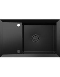 Zlew Kernau KGS Y 6078 1B1D Deep Black - widok z przodu 2