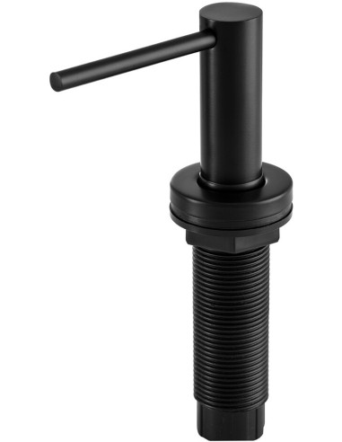 Dozownik do płynu Kernau KSD 02.1 MattBlack - widok z boku