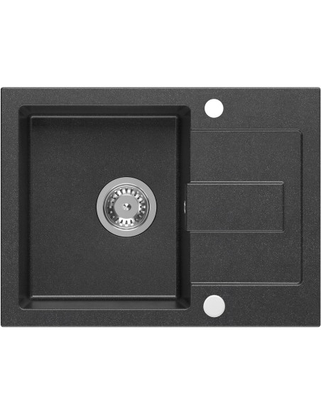 Zlew Kernau KGS K 4560 1B1D Black Metallic - widok z przodu