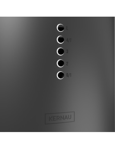 Okap Kernau KCH 0440.1 B Kitchen Connect - widok z boku